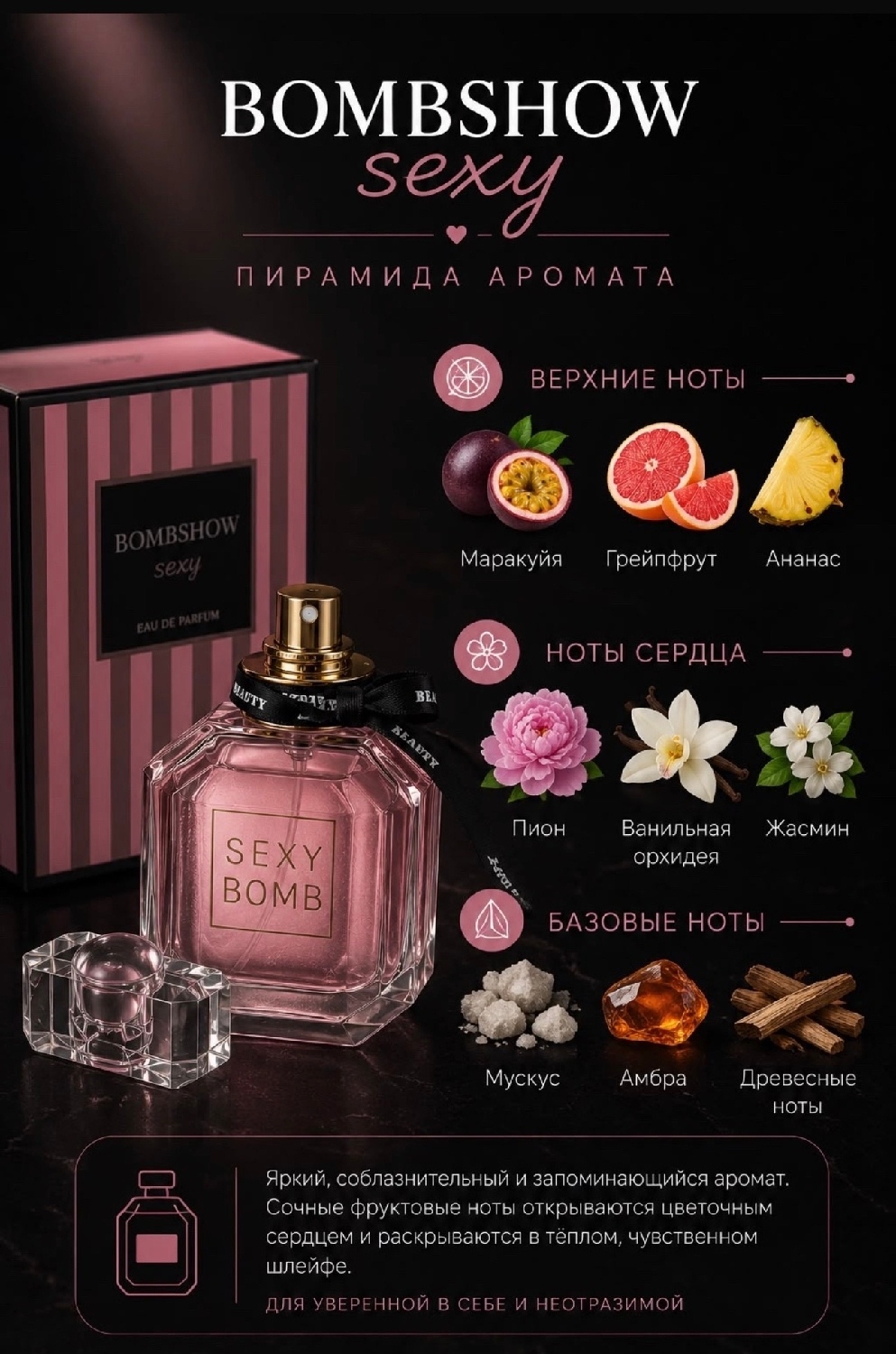 Флаконы и упаковка Victoria's Secret Bombshell